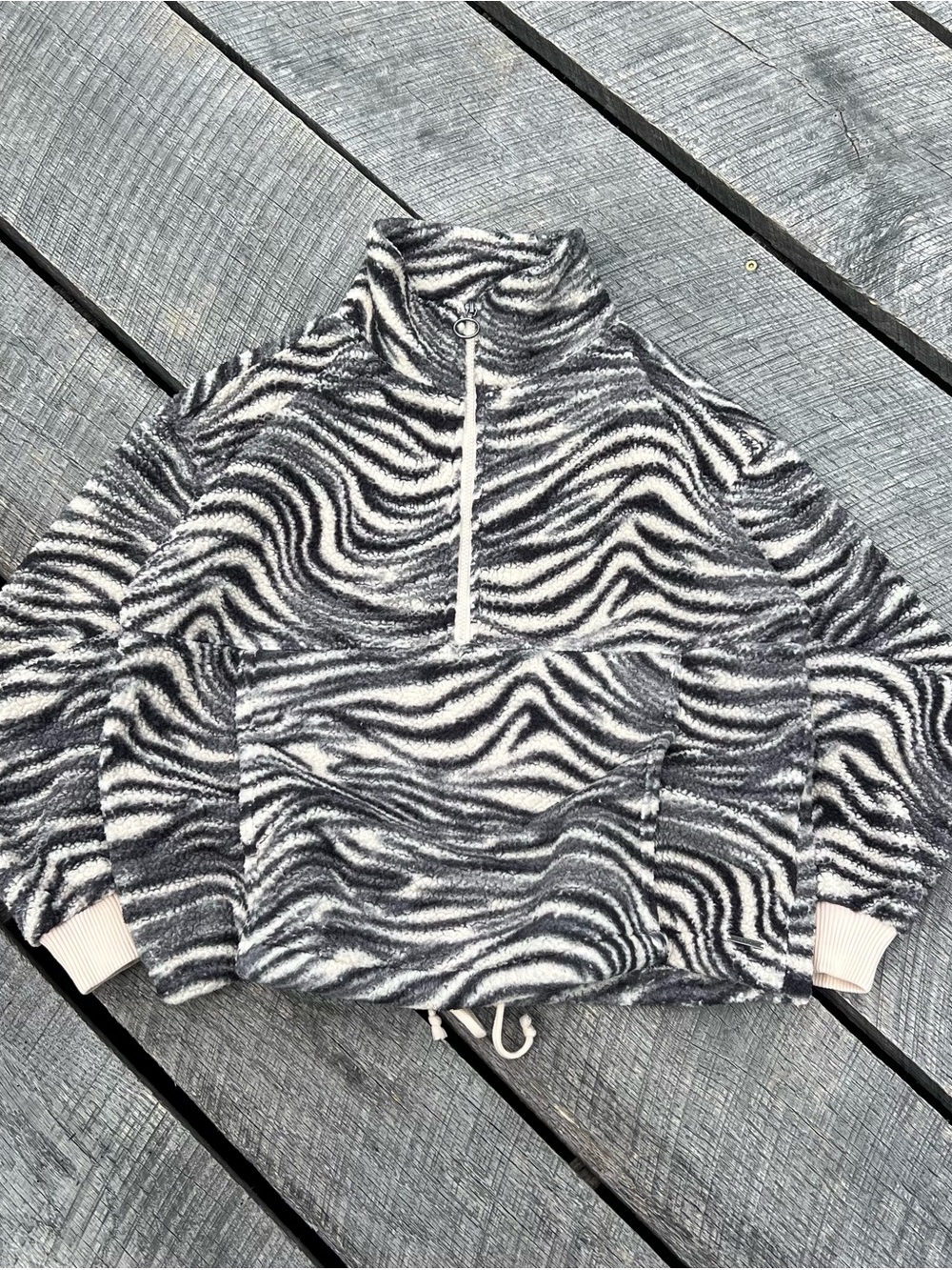 Billabong Zebra Quarter Zip Fleece